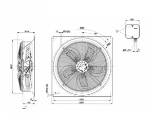 Осевой вентилятор ebmpapst WZD800GG0301