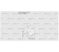 BVG100/65Z05 (88300138) Дроссельная заслонка Kromschroder