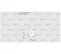 BVG100/65Z05 (88300138) Дроссельная заслонка Kromschroder