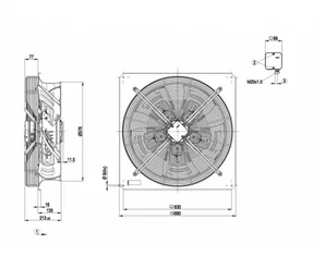 Осевой вентилятор ebmpapst W4D560DP0105