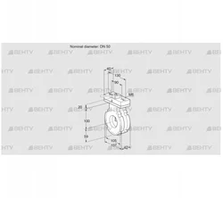BVG50W05H (88301780) Дроссельная заслонка Kromschroder