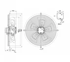 Осевой вентилятор ebmpapst S4D500BE0302