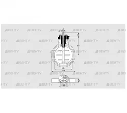 DKR 15Z03F100D (03149200) Дроссельная заслонка Kromschroder
