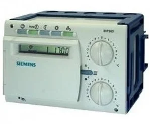 RVP361 Контроллер отопления для двух контуров отопления, управления ГВС и котлом (без коммуникации), АС 230 V Siemens