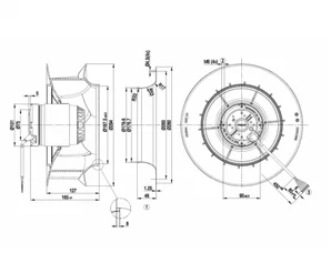 Центробежный вентилятор ebmpapst R2E280RB0101