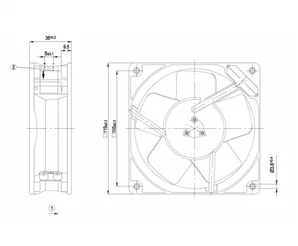 Осевой вентилятор ebmpapst W2G110AK4331