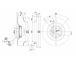 Центробежный вентилятор ebmpapst R2E220AA4071