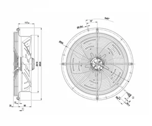 Осевой вентилятор ebmpapst W4D400CP1230