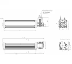 Тангенциальный вентилятор ebmpapst QL3/2000A2-2112LH-447cn