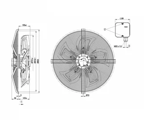 Осевой вентилятор ebmpapst S6D710BH0102