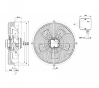 Осевой вентилятор ebmpapst S4D500AD0301