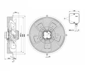 Осевой вентилятор ebmpapst S4D500AD0301