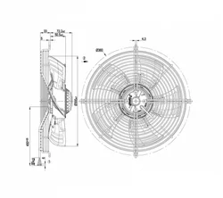 Осевой вентилятор ebmpapst S4E300BS7231