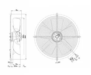 Осевой вентилятор ebmpapst S4E350BA0602