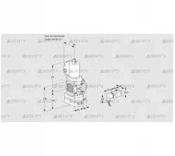 VAD3T-/50N/NQSL-50A (88013102) Газовый клапан с регулятором давления Kromschroder