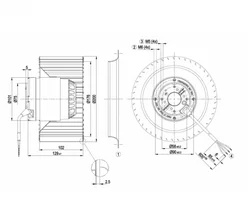 Центробежный вентилятор ebmpapst R4E200AL0305