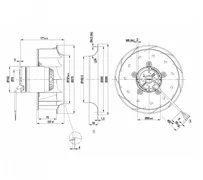 Центробежный вентилятор ebmpapst R2E270AA0105