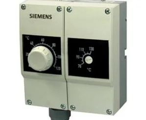 RAZ-TW.1000P-J Контроллер температуры / ограничивающий термостат со сбросом по температуре,  15...95 °C, двойная защитная гильза 100 мм; две капиллярных трубки по 700 мм SIEMENS