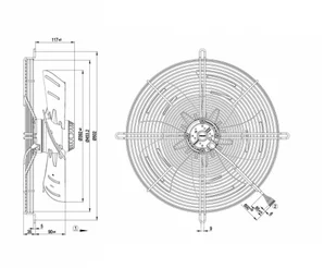 Осевой вентилятор ebmpapst S4D400BP1231