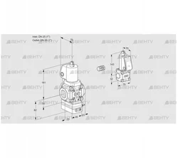VAG1E25R/25R05GEWGL/ZS/PP (88105157) Газовый клапан с регулятором соотношения Kromschroder