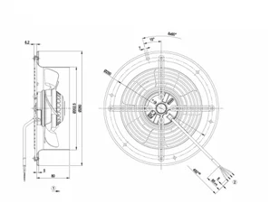 Осевой вентилятор ebmpapst W2E200CF0202