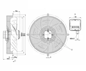 Осевой вентилятор ebmpapst S4E450GA0901