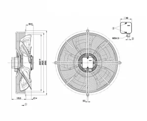 Осевой вентилятор ebmpapst S8E500AJ0301