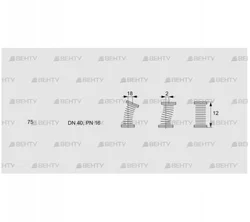 EKO 40F-Z (03262065) Газовый компенсатор Kromschroder