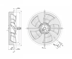 Осевой вентилятор ebmpapst S4D300AS3430