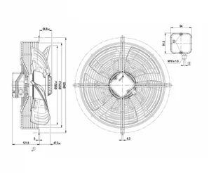 Осевой вентилятор ebmpapst S4E350AN0250