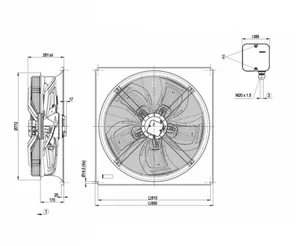 Осевой вентилятор ebmpapst W4D710GF0101