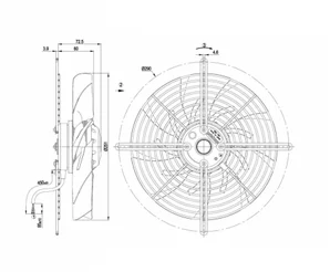 Осевой вентилятор ebmpapst S4E250BI0201