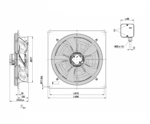 Осевой вентилятор ebmpapst W4D500DJ0306