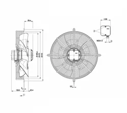 Осевой вентилятор ebmpapst S4E450AO0901