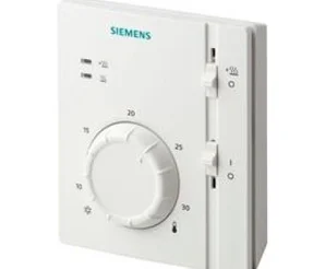 RAA31.26 Электромеханический комнатный термостат с переключателем вкл/выкл и LED-индикатором, внешним переключателем и LED-индикатором SIEMENS