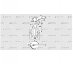 DKR 500Z03H650D (72701590) Дроссельная заслонка Kromschroder
