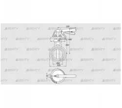 DKR 450Z03H450D (72701380) Дроссельная заслонка Kromschroder