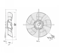 Осевой вентилятор ebmpapst S4D300BS3437
