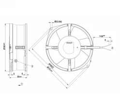Осевой вентилятор ebmpapst W2S130AB0313